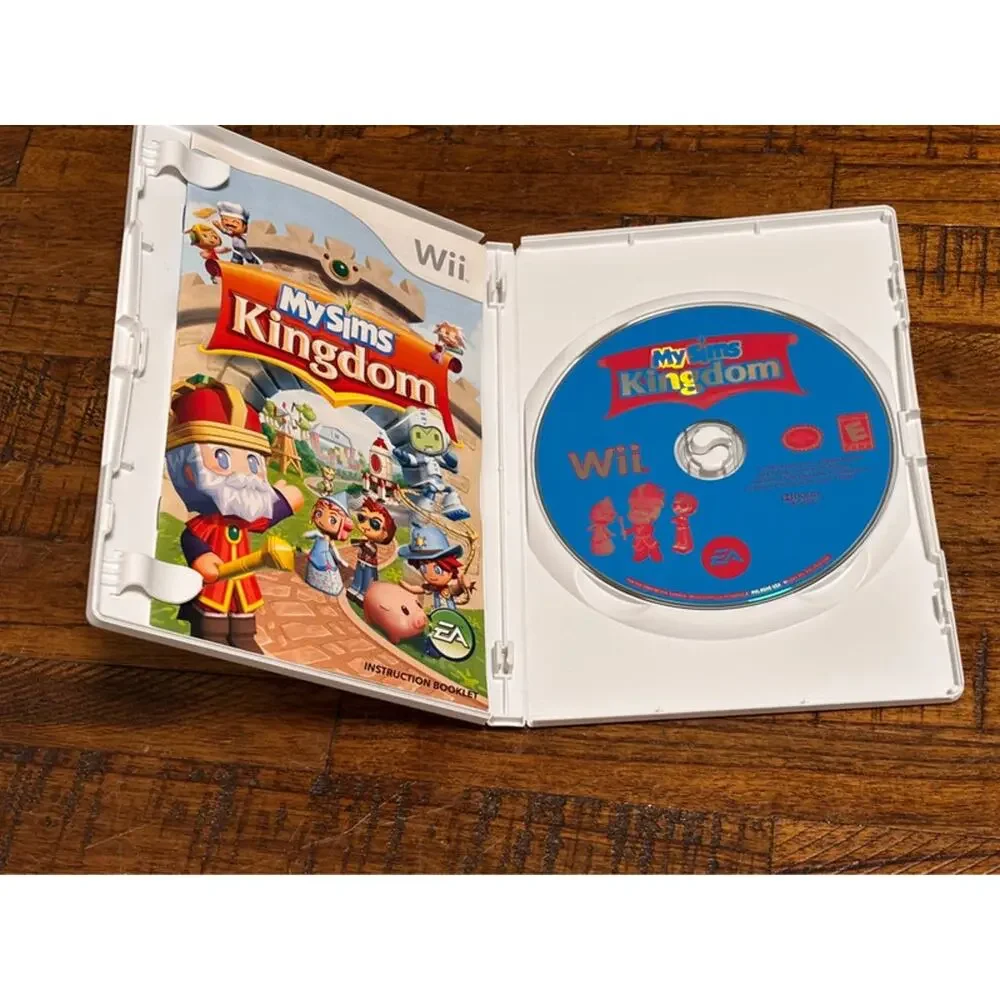 MySims Kingdom (Nintendo Wii, 2008) My Sims Complete w/ Manual Case